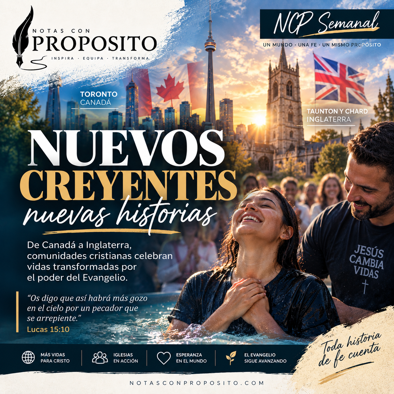 You are currently viewing Nuevos creyentes, nuevas historias: de Canadá a Inglaterra, la Iglesia celebra vidas que dicen sí a Jesús